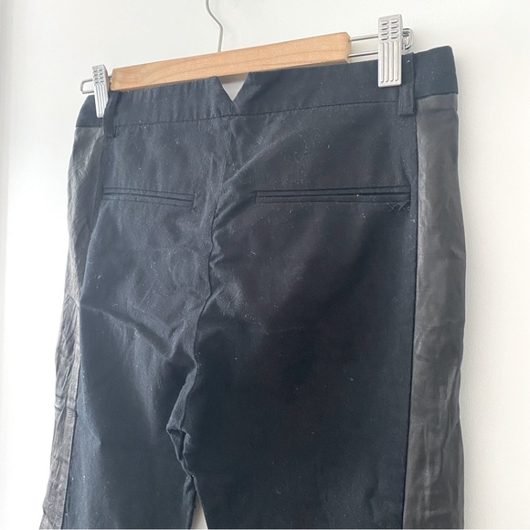 Elizabeth and James Cropped Ankle Side Leather Tuxedo Pants Size 0 - Picture 4 of 6